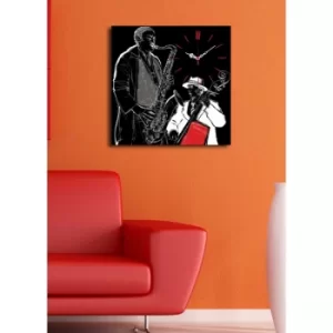 Image of 4545CS-43 Multicolor Decorative Canvas Wall Clock