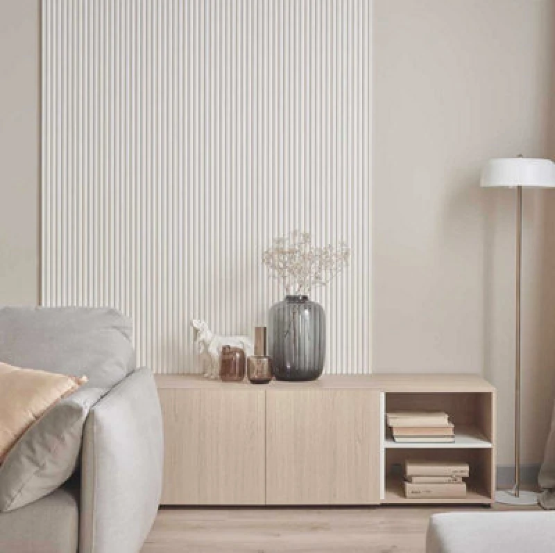 Image of Vox Linerio Internal Decorative Wall Panel Pack 8; 2650Mm X 122Mm Per Each Length; Total Coverage 2.6M2 White WDNJR Unisex