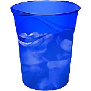 Image of CEP Waste Bin Happy 14 L Polypropylene Ultramarine 30.5 x 29 x 33.4 cm