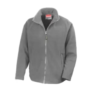 Image of Result Mens High Grade Microfleece Horizon Showerproof Breathable Jacket (M) (Light Grey)