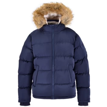 Image of SoulCal 2 Zip Bubble Jacket Mens - Navy