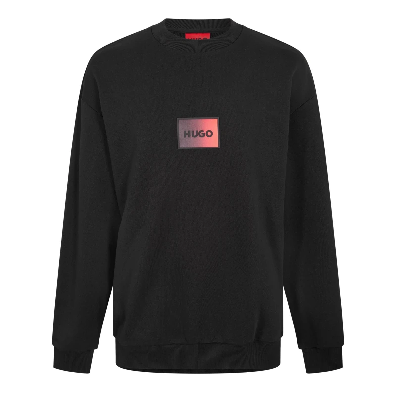 Image of HUGO Danotop Boxed Logo Sweatshirt Black XXL