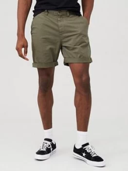 Image of Superdry International Chino Shorts - Olive Size 28, Men