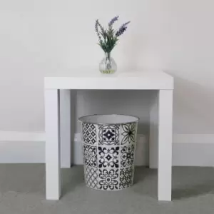 Image of JVL Mosaic Plastic Waste Bin - Grey