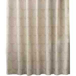 Image of Paoletti Horto Eyelet Curtains (90in x 54in) (Natural) - Natural