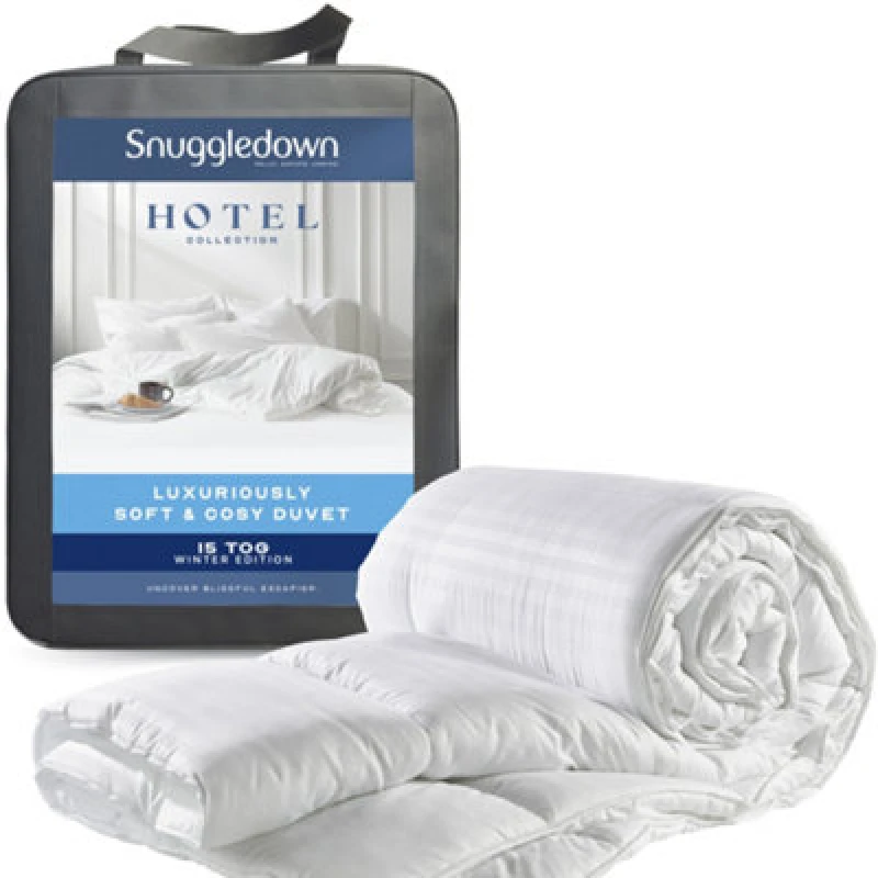 Image of Snuggledown Snuggledown Hotel Quality Soft & Cosy 15 Tog Winter Duvet in White Size: Double White Double Unisex 5037045028503