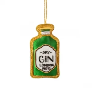 Image of Sass & Belle Gin Bottle Zari Embroidery Decoration