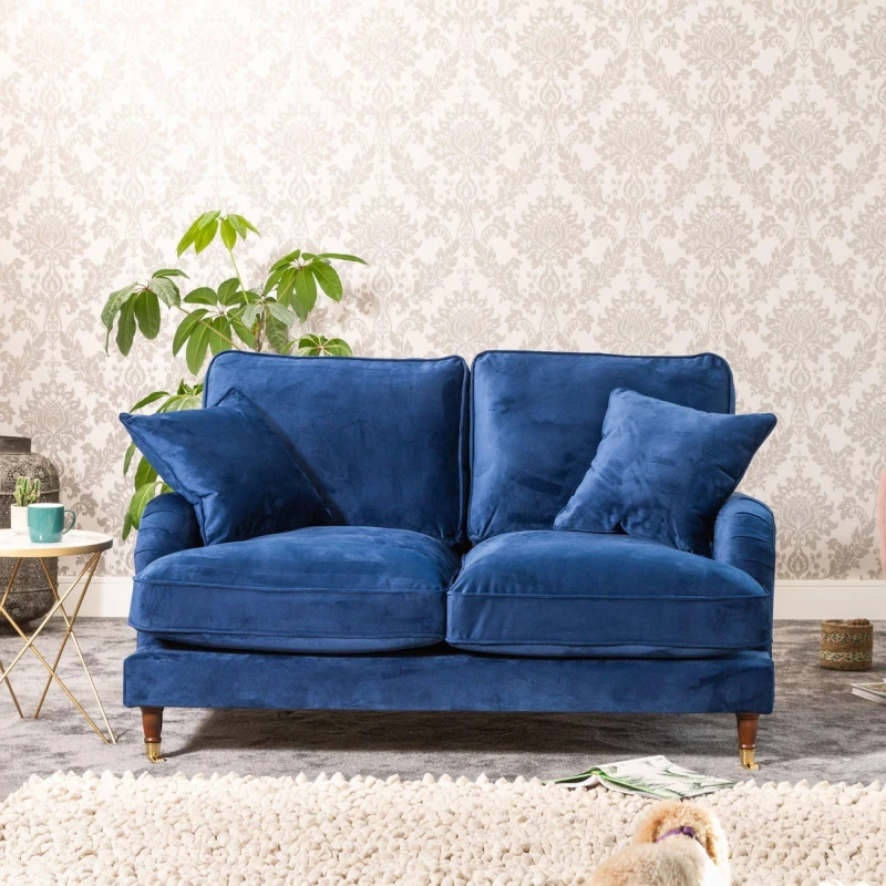 Image of Artemis Home Mackenzie 2 Seat Sofa in Blue Blue Unisex