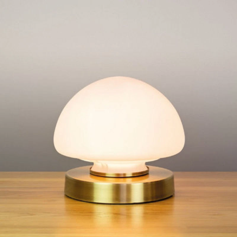 Image of Anika Opal Dome Table Lamp Brass 62509