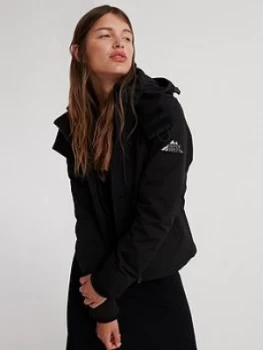 Image of Superdry Ottoman Sd-windcheater Jacket, Black, Size 6, Women