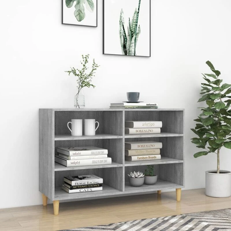 Image of VIDAXL Sideboard Grey Sonoma 103.5x35x70cm Engineered Wood Vidaxl 8720286855324