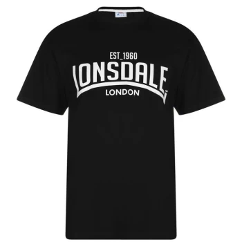 Image of Lonsdale T Shirt Mens - Black