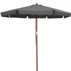 Image of Parasol Anthracite Wood 3.3m UV-Protection 50+