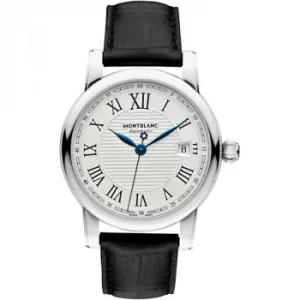 Image of Mens Mont Blanc Star Roman Date Automatic Watch