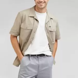 Image of Lee Chetopa Relaxed Fit Cotton Utility Shirt - L
