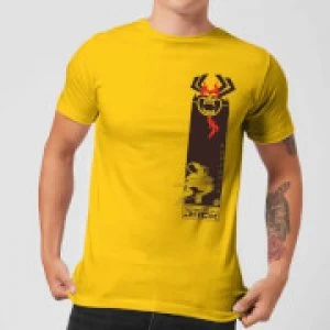 Image of Samurai Jack Samurai Stripe Mens T-Shirt - Yellow - S