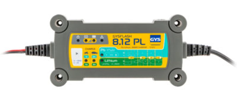 Image of Gys - Gysflash 8.12 Pl - 12V Lead-Acid And Lithium-Iron Phosphate Battery Charger