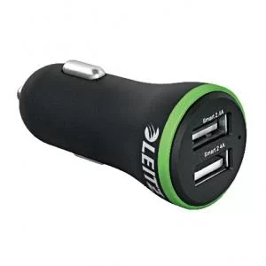 Image of Leitz Complete High Speed Dual USB Car Charger 24W Black