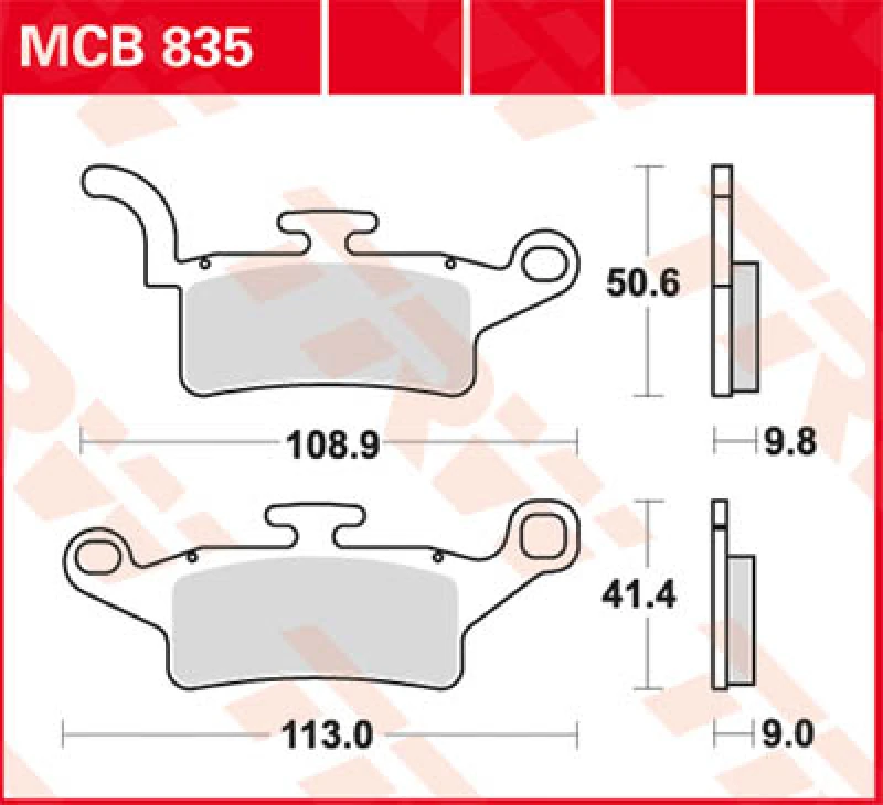 Image of TRW Lucas Brake lining MCB835