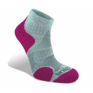 Image of Bridgedale Coolfusion Multisport Womens Sock Grey and Raspberry Medium