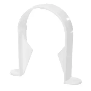 Image of Polypipe Round Downpipe Bracket - 68mm - White