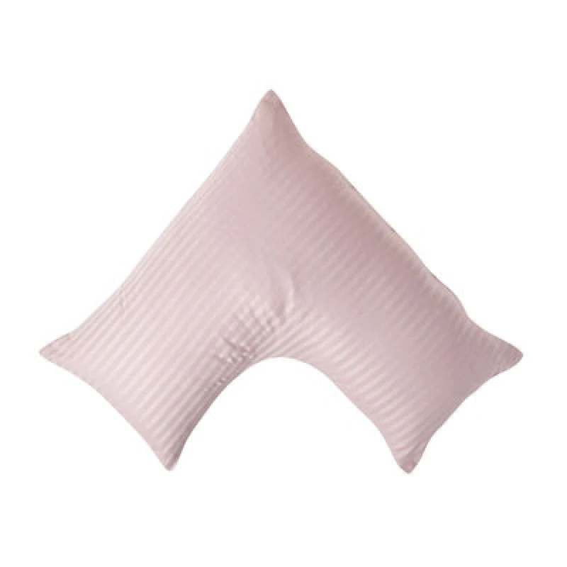 Image of Homescapes Egyptian Cotton Super Soft V Shaped Pillowcase 330 TC Dusty Pink