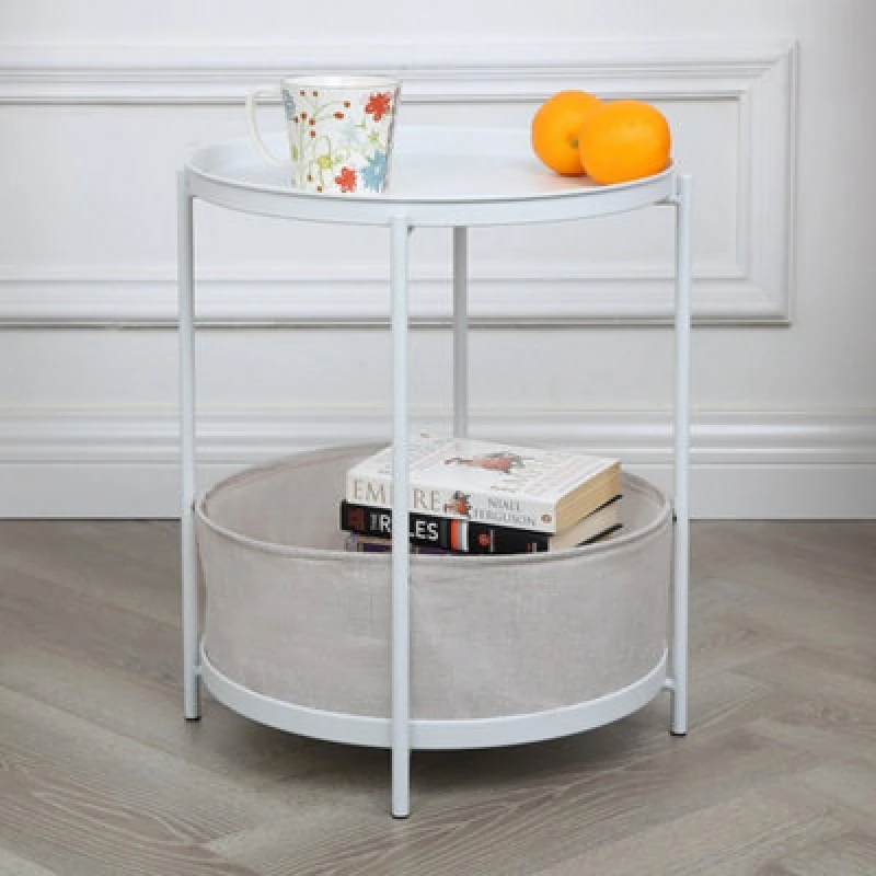 Image of Bakewell - Side Coffee Table - (White)