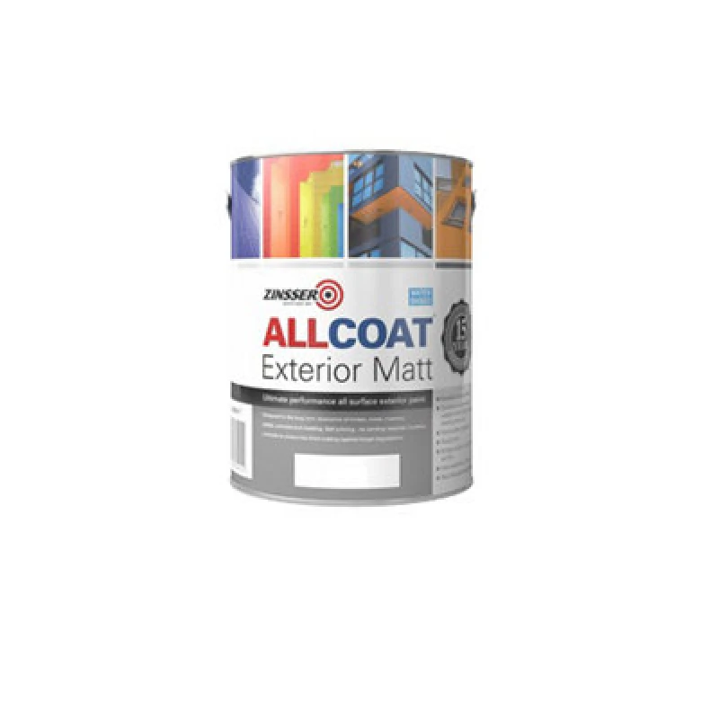 Image of Zinsser Allcoat Exterior Water Based Matt White 5L