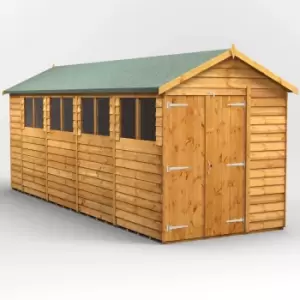 Image of 18X6 Power Overlap Apex Double Door Shed