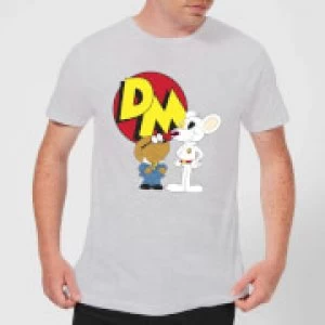 Image of Danger Mouse DM And Penfold Mens T-Shirt - Grey - M
