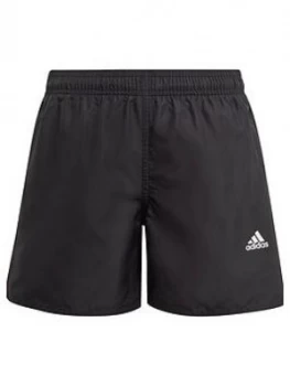 Image of Adidas Boys Younger Yb Badge Of Sport Shorts, Black, Size 5-6 Years