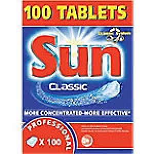 Image of Sun Dishwasher Detergent Professional 100 Pieces