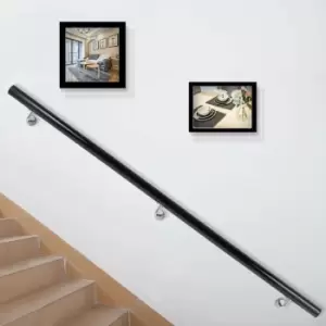 Image of VEVOR Stair Handrail,5ft Length Stair Rail,Aluminum Handrails for Stairs,200lbs Load Capacity Stairway Railing,Stairs Staircase Hand,Hand Rails for