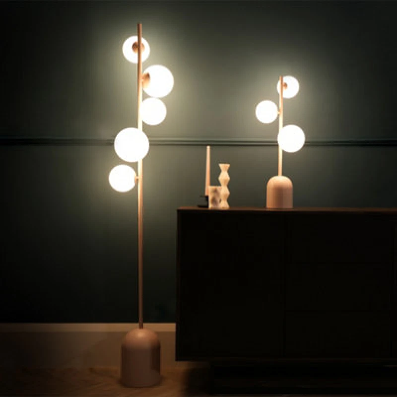 Image of Marlow Blush Pink Floor Lamp