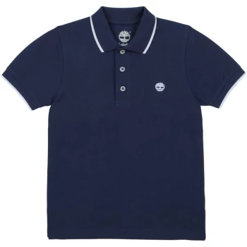 Image of Timberland Organic cotton pique polo - NAVY