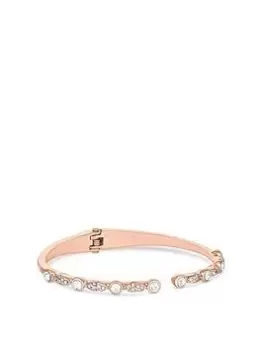 Image of Jon Richard Rose Gold Plated Multi Cubic Zirconia Cuff Bracelet