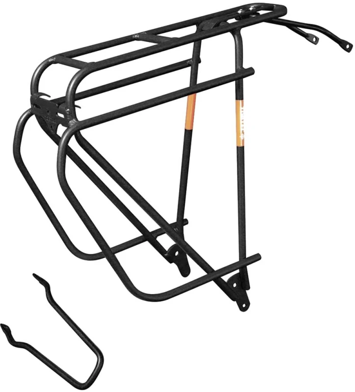 Image of Tortec Epic Alloy Rear Pannier Rack 26-700C BLACK - Cycles UK