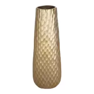 Image of EGLO Nilgaut Handcrafted Brushed Brass Aluminium Vase
