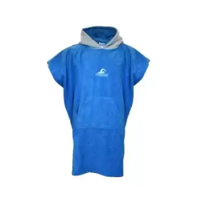 Image of SwimTech Microfiber Poncho Junior Blue/Grey Junior