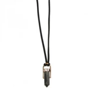 Image of Mens Icon Brand Base metal Kashkar Black Necklace
