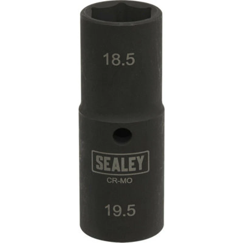 Image of Loops 18.5mm & 19.5mm Double Ended Deep Impact Socket Bit 1/2" Square Drive 80mm Long Multi