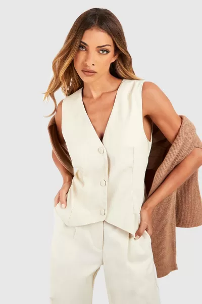 Image of Tailored Woven Waistcoat