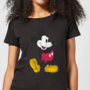 Image of Disney Mickey Mouse Classic Kick Womens T-Shirt - Black - M