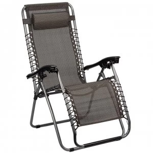 Image of Abbey Camp Zero Gravity Sun Lounger - Grey