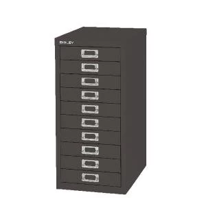 Image of Bisley 10 Drawer Cabinet Black BY99639
