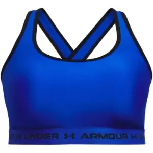 Image of Under Armour Mid Crossback + Sports Bra Womens - Blue