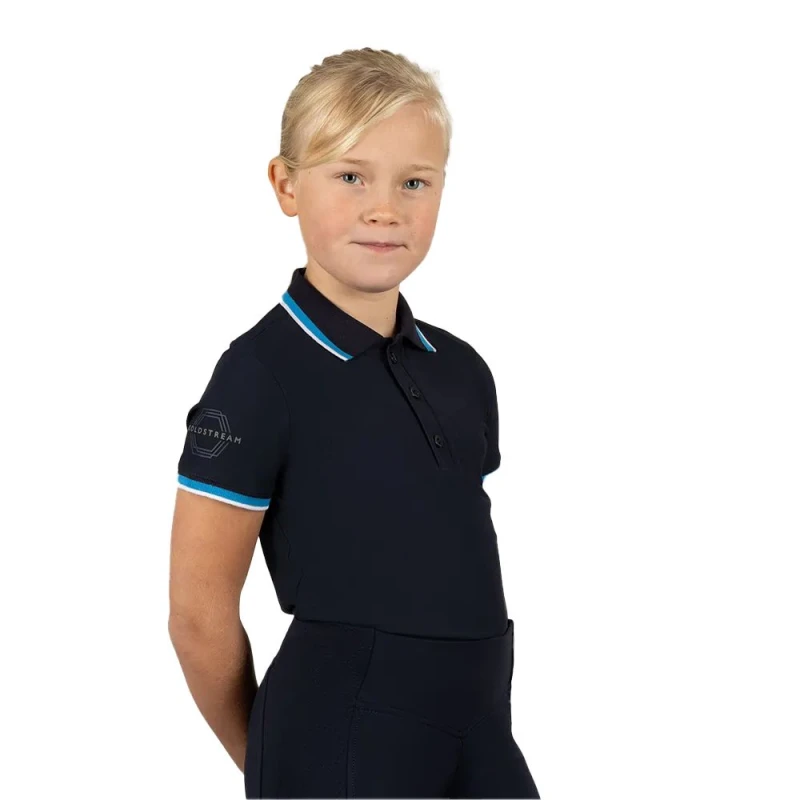 Image of Coldstream Next Generation Darnick Polo Shirt in Navy Size: 11-12 Years Navy Unisex 11-12 Years