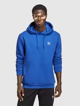 Image of adidas Originals Trefoil Essentials Hoodie - Blue Size S, Men