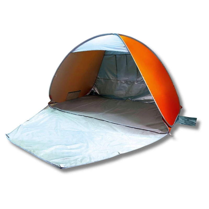 Image of Unbranded Family Pop Up Beach Cabana Orange unisex One Size