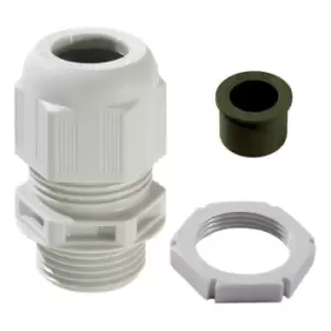 Image of Wiska SPRINT GLP20 and RDE Cable Gland with reduction sealing insert & locknut Grey Gland Pack Grey - 10100635